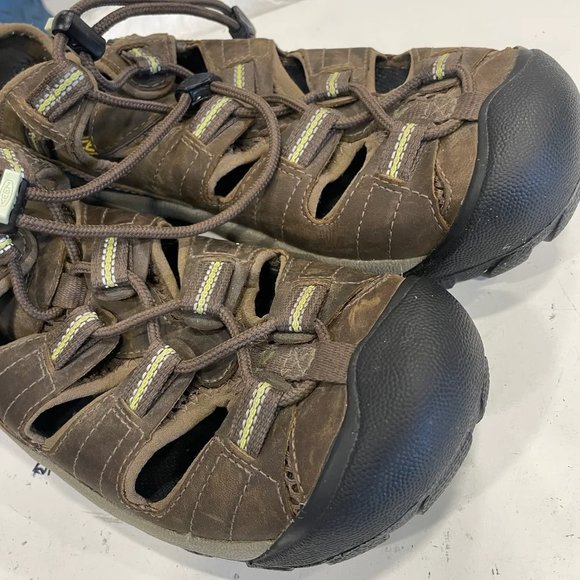 Keen newport men\'s brown leather waterproof hiking sandal 1004147 size 9 main image 7